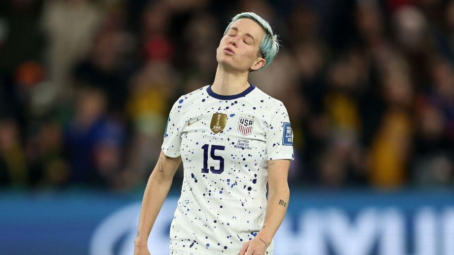 Megan Rapinoe se despede do futebol com EUA eliminados da Copa do Mundo