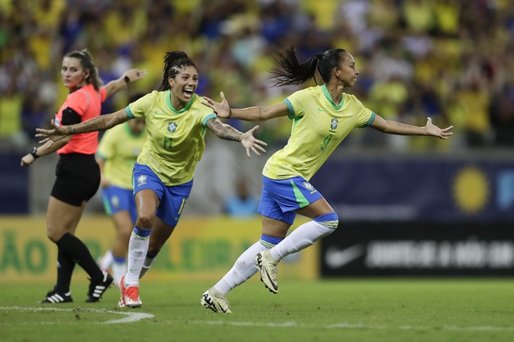 Seleção Brasileira em amistoso contra Jamaica, junho de 2024. Foto: Lívia Villas Boas/CBF